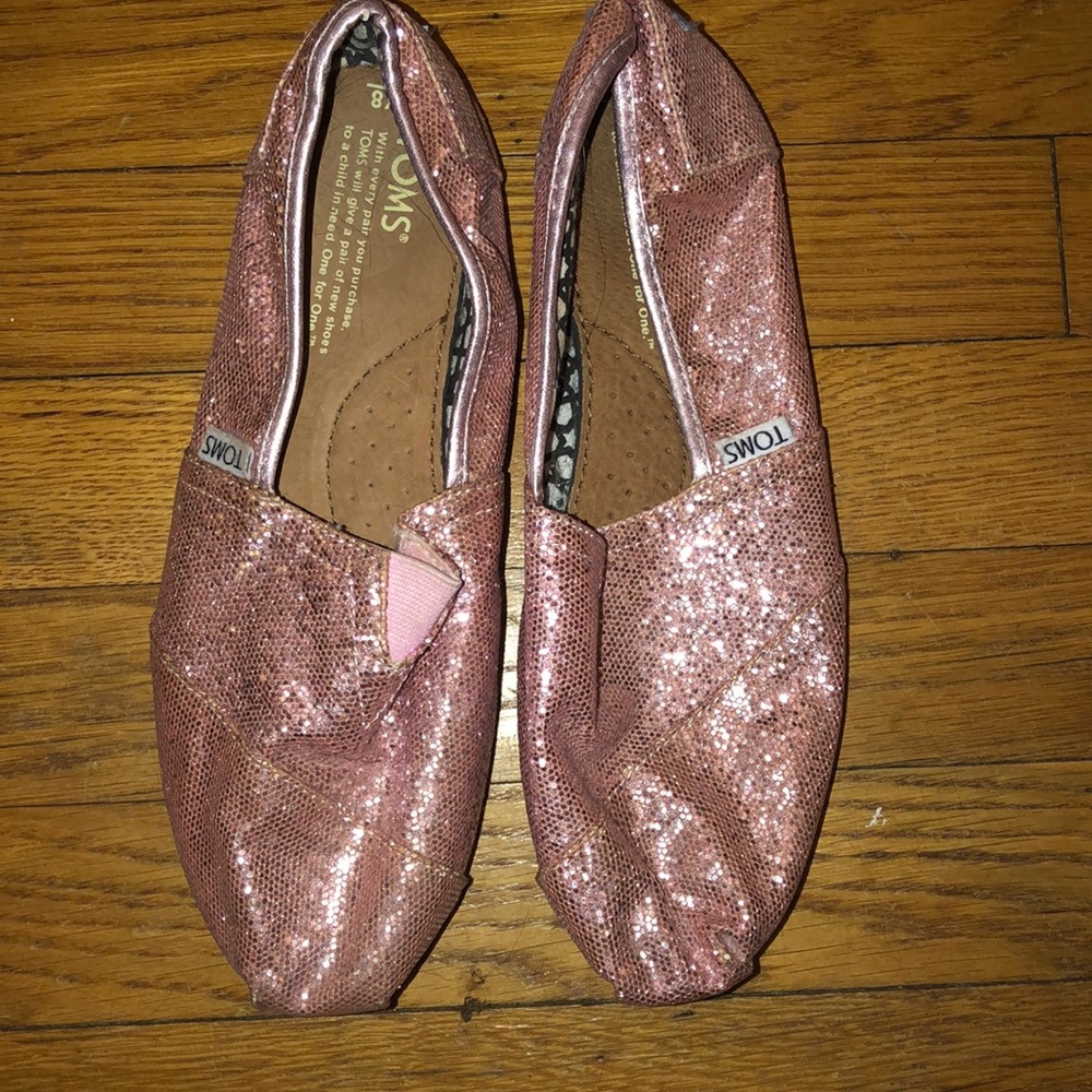 Pink Sparkle TOMS